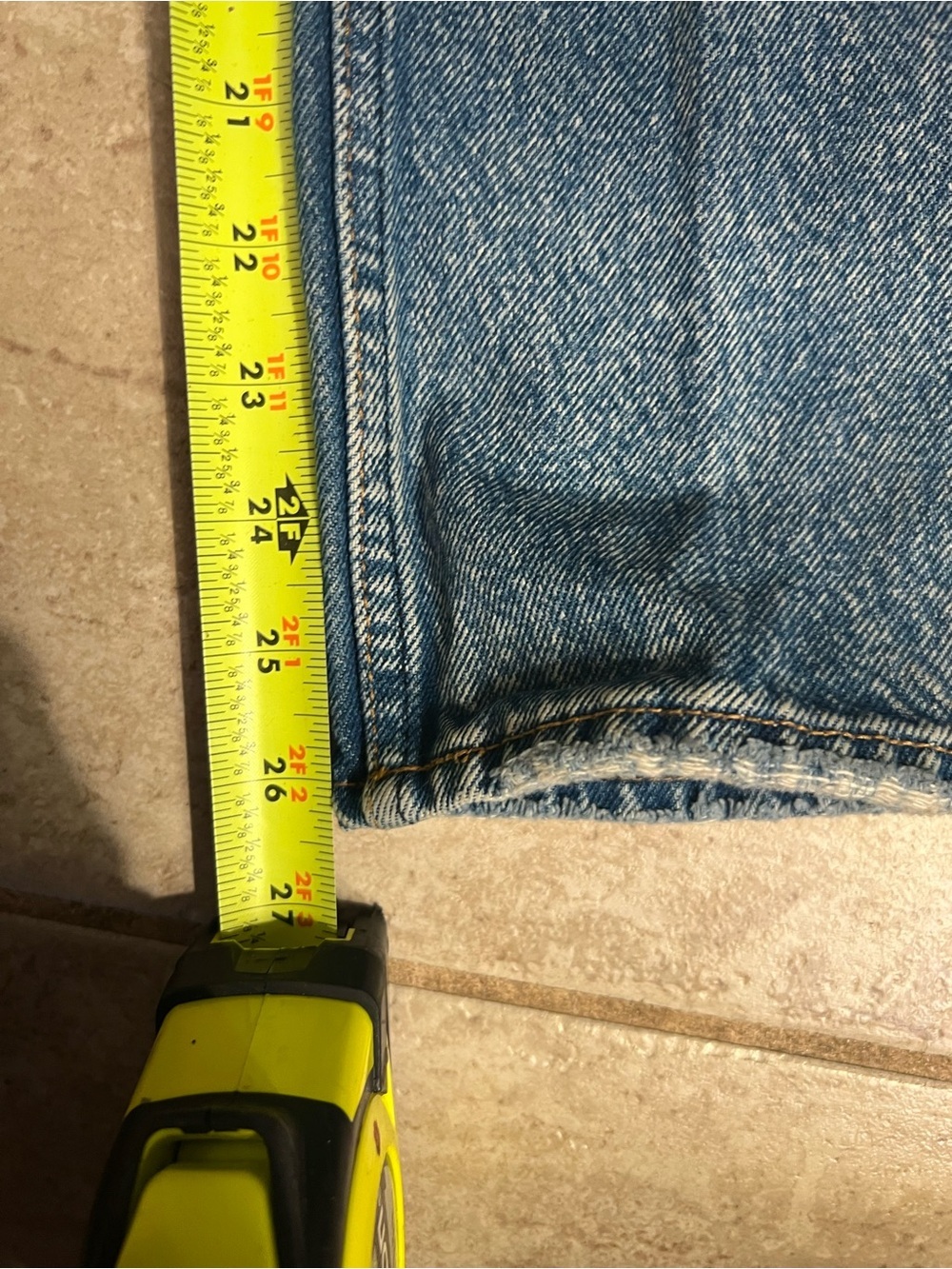 Abercrombie & Fitch Distressed High-Rise Blue Denim Mom Jeans SZ 2r/26 - Picture 10 of 14